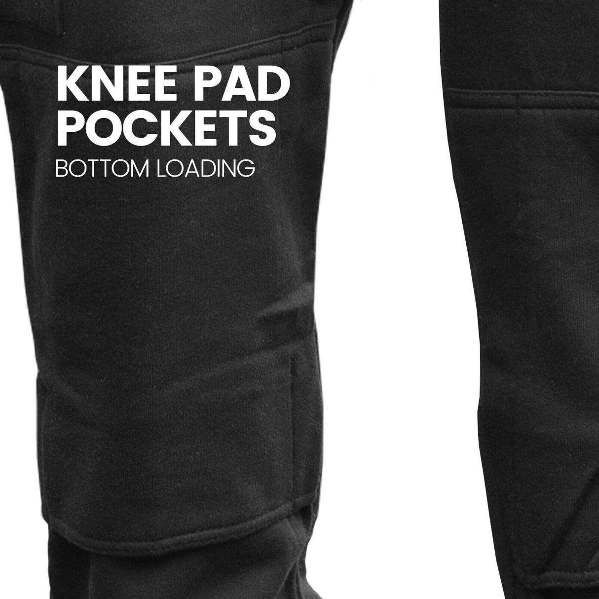 SITE KING Mens Work Tracksuit Jogging Bottoms Trousers & Knee Pad Pockets