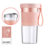 Mini USB Rechargeable Portable Blender Electric Fruit Juicer Kitchen Smoothie Maker Lightweight Sports Bottle Multifunction Blender