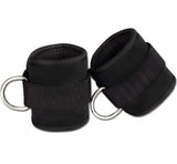 New D-ring Ankle Strap Buckle Adjustable Ankle Weights Gym Leg Ankle Cuffs Power Weight Lifting Fitness Rope 1/2PC