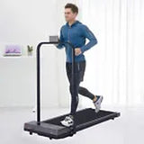 LED Foldable Treadmill Walking Running Machine Home Office under Desk W/ Remote