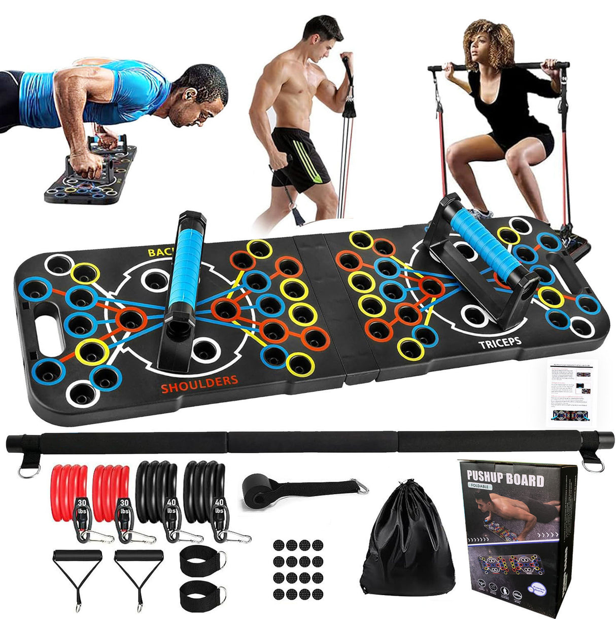 54-hole Push-up Board Multi-functional Home Fitness Equipment