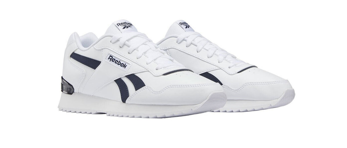 Reebok Classic Glide Ripple Mens Trainers White Navy GZ5198 RRP £65 CLEARANCE