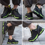 Safety Shoes Men Anti-Smashing Steel Toe Boots Indestructible Work Sneakers Breathable Composite Toe Men EUR Size 37-48