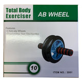 AB Wheel Roller Abdominal Training Equipment Core Strength Workout Body Fitness.