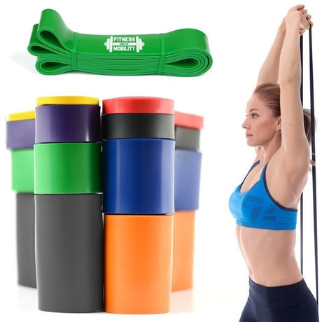 Heavy Duty Exercise Resistance Latex Loop Bands Fitness Home Yoga Gym Pull up UK